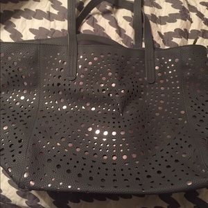 Grey bath and body tote